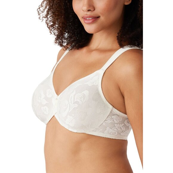 🆕 WACOAL Awareness Full Unpadded Underwire Bra 34DD White #85567 - Picture 4 of 12